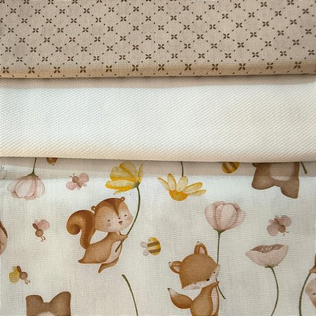 KIT 139 - 3 PEÇAS -(Com Fustão) - CADA PEÇA MEDE 25 CM X 150 CM