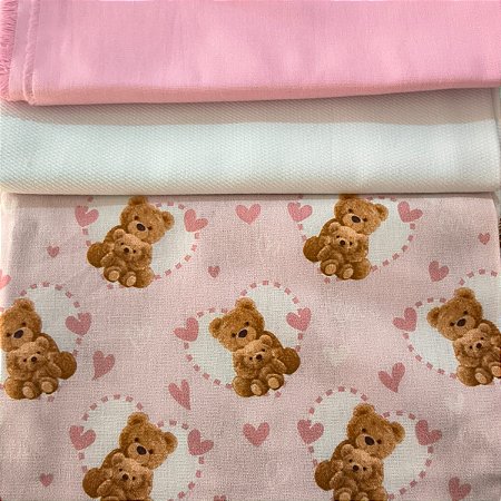 KIT 156 - 3 PEÇAS-(Com Fustão)- CADA PEÇA MEDE 25 CM X 150 CM