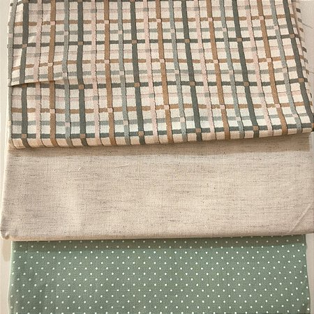 KIT 164 - 3 PEÇAS - (Com Linho e Digital) - CADA PEÇA MEDE 25 CM X 150 CM