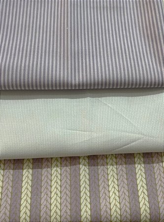 KIT 425 - 3 PEÇAS (FUSTÃO + TRICOLINE) - CADA PEÇA MEDE 15 CM X 150 CM
