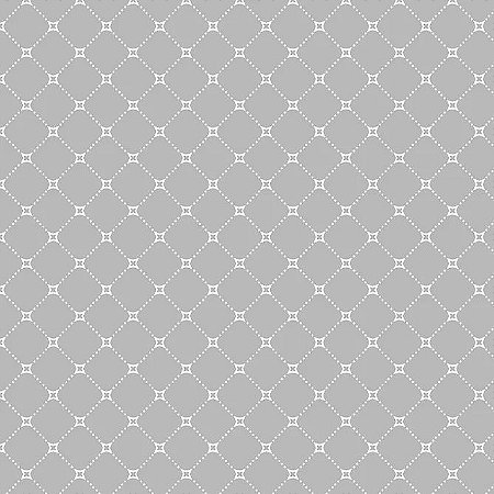 Tecido Tricoline Geométrico Treliçado Cinza - Fuxicos e Fricotes - 50 x 150 cm