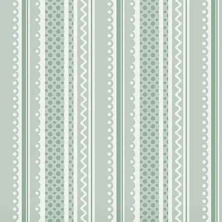 Tecido Tricoline Listrado Menta (Verde) - Coleção Doce de Coco  - Fuxicos e Fricotes - 50 x 150 cm