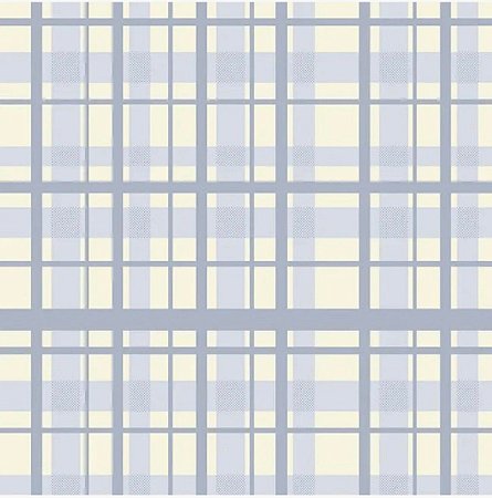 Tecido Tricoline Xadrez Azul - Coleção Doce de Coco  - Fuxicos e Fricotes - 50 x 150 cm