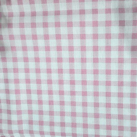Tecido Tricoline Xadrez Rosa - 7 mm - Peripan - 50 x 150 cm