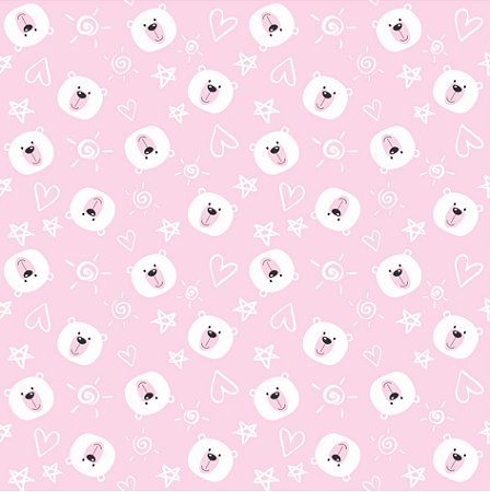 Tricoline Corações Fundo Pink 100% algodão - valor referente a 50 cm x 1,50  cm - Bem Tecidos