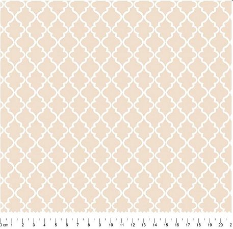 Tecido Tricoline Marroquino Ana Bege - Tecidos Caldeira - 50 x 150 cm