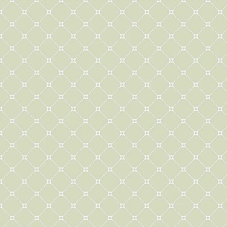 Tecido Tricoline Geométrico Treliçado Verde Claro  - Fuxicos e Fricotes - 50 x 150 cm