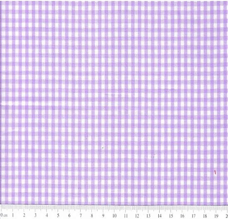 Tecido Tricoline - Xadrez (3 mm) Fio Tinto Lilás  - Tecidos Caldeira - 50 x 150 cm
