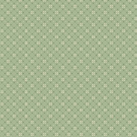 Tecido Tricoline Geométrico Sintonia Fundo Verde  - Peripan - 50 x 150 cm