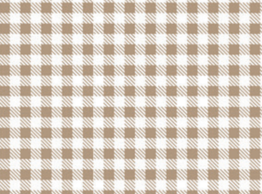 Tecido Tricoline Xadrez Bege Escuro (3 mm) - Tecidos Caldeira - 50 x 150 cm