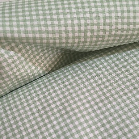 Tecido Tricoline Xadrez Verde Seco (3 mm) - Tecidos Caldeira - 50 x 150 cm