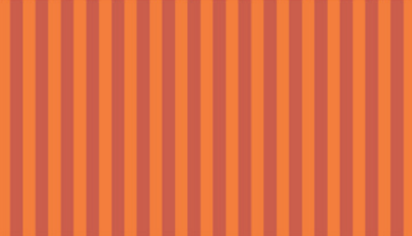 Tecido Tricoline Listrado Colorê Laranja (3 mm) - Tecidos Caldeira - 50 x 150 cm