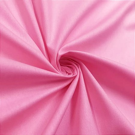 Tecido Tricoline Liso Rosa - Tecidos Caldeira - 50 x 150 cm