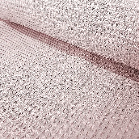 Piquet Favo Portugal Rosa Claro (Quadradinho) - Ibirapuera - 50 x 140 cm