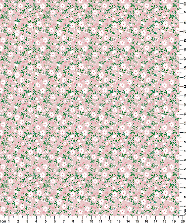Tecido Tricoline Florzinhas Mini Branca - Coleção Colorê - Tecidos Caldeira - 50 x 150 cm