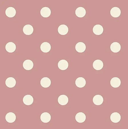 Tecido Tricoline Poá Bola (8 mm) Rosê - Tecidos Caldeira - 50 x 150 cm