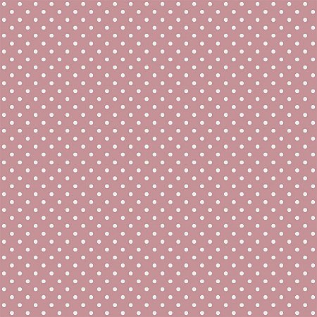 Tecido Tricoline Poá Rosê - Tecidos Caldeira - 50 x 150 cm