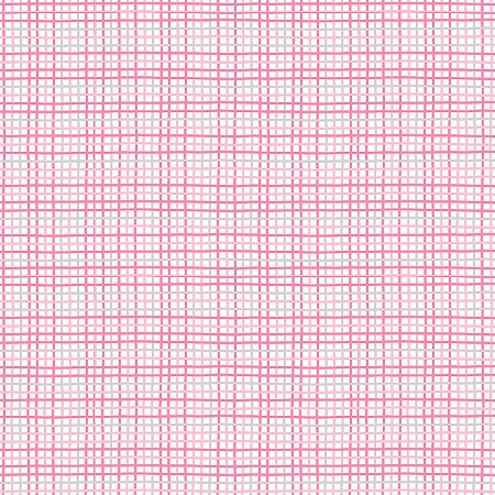 Tecido Tricoline Xadrez Infantil Rosa - Aurora - Peripan - 50 x 150 cm