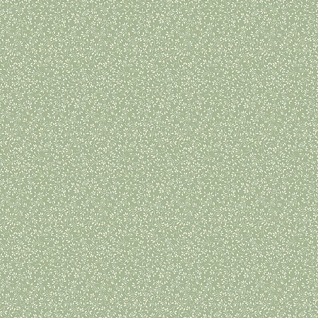Tecido Tricoline Micro Floral Fundo Verde Pistache - Aurora - Peripan - 50 x 150 cm