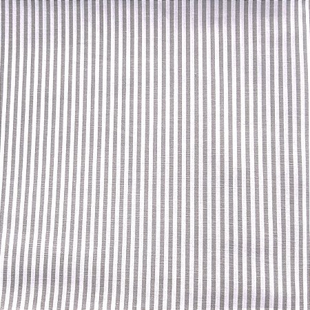 Tecido Tricoline Listrado (3 mm) Fio Tinto Cinza - Tecidos Caldeira - 50 x 150 cm