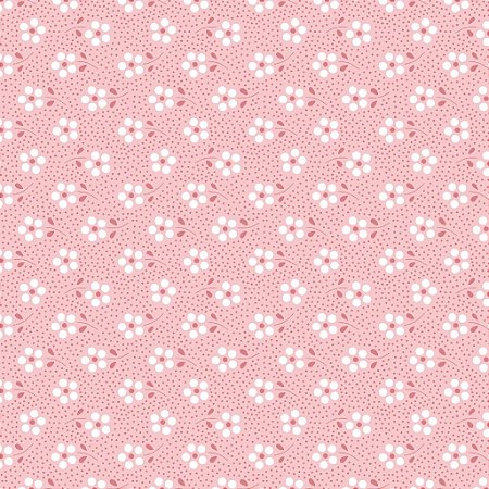 Tecido Tricoline Floral Mini Primavera Rosa - Fuxicos e Fricotes - 50 x 150 cm