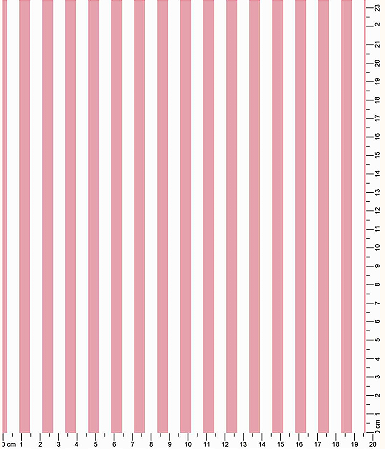 Tecido Tricoline Listrado 6 mm Rosa - Tecidos Caldeira - 50 x 150 cm