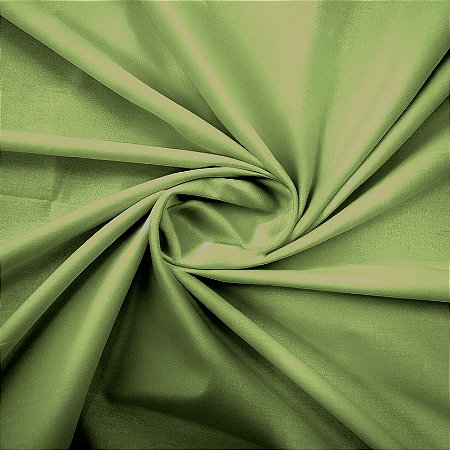 Tecido Tricoline Liso Verde Safári - Peripan - 50 x 150 cm