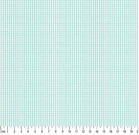 Tecido Tricoline Xadrez Fio Tinto (1,5 mm) Verde Água  - TC - 50 x 150 cm