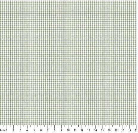 Tecido Tricoline Xadrez Fio Tinto (1,5 mm) Verde Malva  - TC - 50 x 150 cm