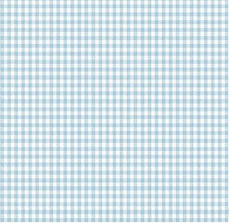 Tecido Tricoline Xadrez Fio Tinto (1,5 mm) Azul Celeste  - TC - 50 x 150 cm