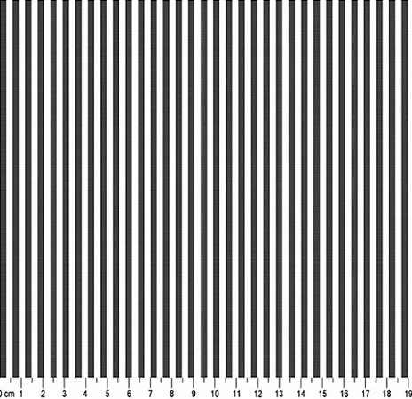 Tecido Tricoline Listrado Fio Tinto (3,0 mm) Preto - TC - 50 x 150 cm