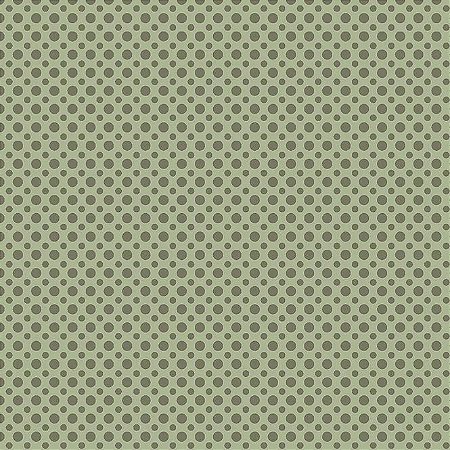 Tecido Tricoline Poá Tom Tom Verde - Fuxicos e Fricotes - 50 x 150 cm