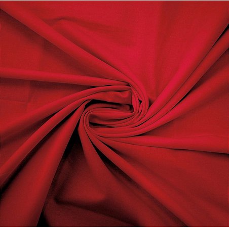 Tecido Tricoline Liso Vermelho - Peripan - 50 x 150 cm
