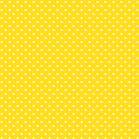 Tecido Tricoline Amarelo Bebê Poá Grande Ref:1554