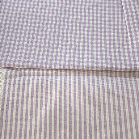 KIT 121 - 2 PEÇAS- (FIO TINTO LILÁS) - CADA PEÇA MEDE 35 CM X 150 CM