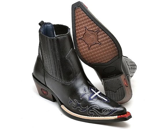 bota bico fino country