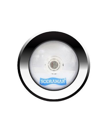 Luminária LED COB Aço inox 316 - RGB 10 W para tubo de 20 mm cabo 1,5 - SODRAMAR