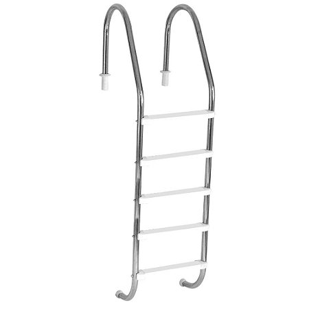 Escada Tradicional 2” Inox 316 - 5 Degraus em ABS - para uso comercial - SODRAMAR