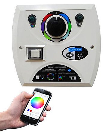 Driver Comando Four Fix p/ Led c/ Wi-Fi 81W com transformador e Retificador - Sodramar
