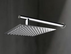 Ducha Cascata 25x25 Aço inox c/cano de 1/2'' Vazão: 6,0 - SODRAMAR