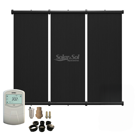 Kit Completo Aquecimento Solar para Piscinas de até 18m²