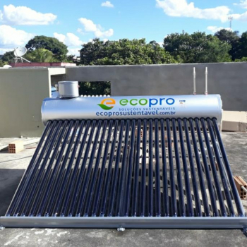 Aquecedor Solar Acoplado - 20 tubos 238 LITROS  AÇO 316 GOLD - ECOPRO