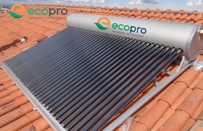 Aquecedor Solar Acoplado - 36 tubos 421 LITROS AÇO 304 GOLD - ECOPRO