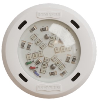 Luminária LED ECO Plástico - RGB 9 w  para tubo de 20 mm  - SODRAMAR