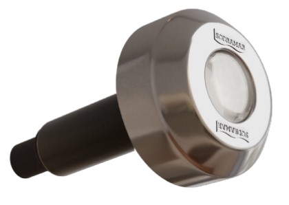 Luminária Hiper Led Monocromático Azul 9 W Corpo ABS - Frontal Inox - para tubo 25mm - SODRAMAR