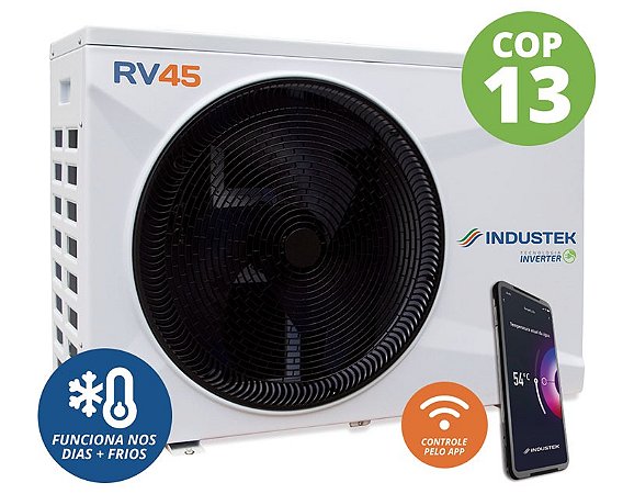 TROCADOR DE CALOR FULL INVERTER RV85 MONO 220V - INDUSTEK