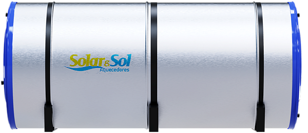 Boiler 300 litros / INOX 304 / Baixa Pressão /SolareSol