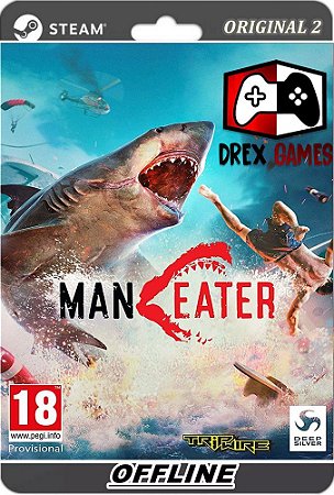 Maneater PC Epic Games Offline + Todas DLCS