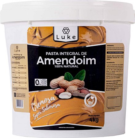 PASTA DE AMENDOIM 4KG - LUKE ALIMENTOS