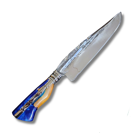 Faca Forjada 12" - 15 mm de Espessura Híbrida Azul